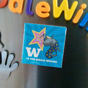 Imã Cartoon de Alphabet Parody Feiticeiro