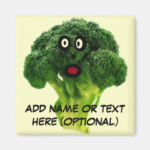 Imã Cartoon de brócolis personalizado