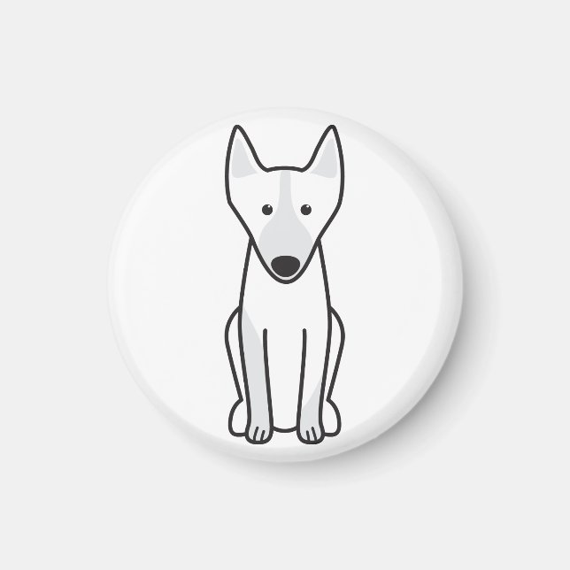 Imã Cartoon de Cachorro Kelpie australiano (Frente)