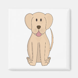 Imã Cartoon de Cães Incrível Labrador Retriever