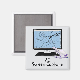 Imã Cartoon de Captura de Ecrã de Inteligência Artific