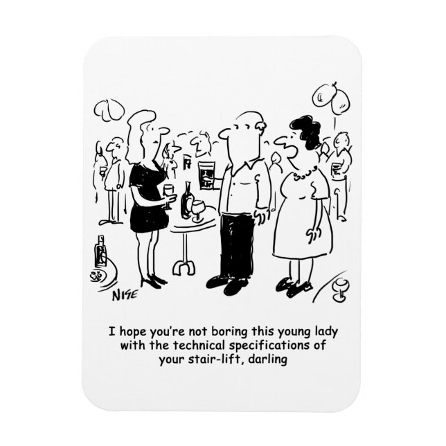 Ímã Cartoon de especificações de empilhadeira. (Vertical)