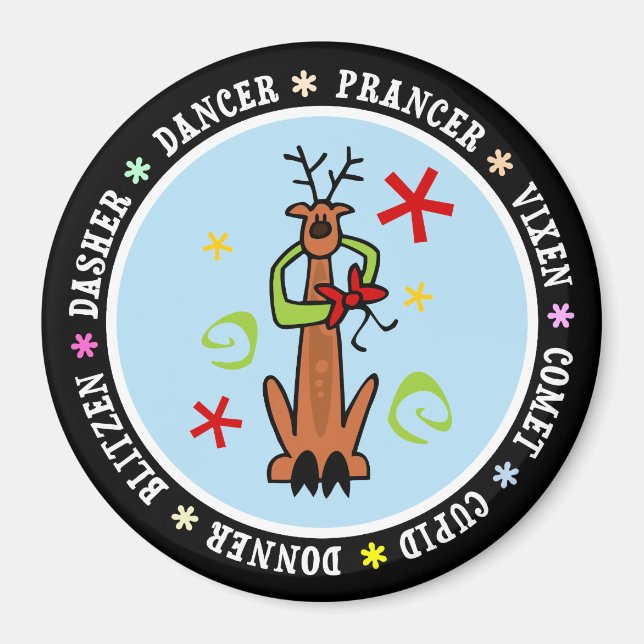 Imã Cartoon de Estrelas e Rebeldes (Frente)