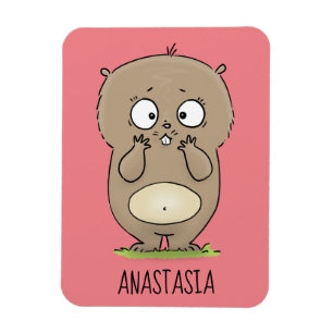 Ímã Cartoon de hamster adorável