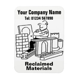 Ímã Cartoon de Materiais Reaproveitados. Promoção de N