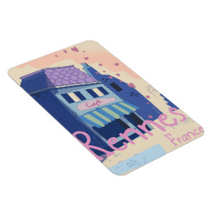 Ímã Cartoon de Rennes France