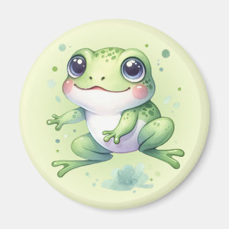 Imã Cartoon de Sapo Verde