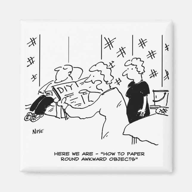 Imã Cartoon de Wallpapering e Decoração Doméstica (Frente)