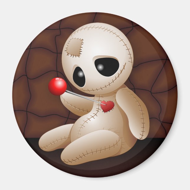 Imã Cartoon Doll Voodoo Apaixonado (Frente)