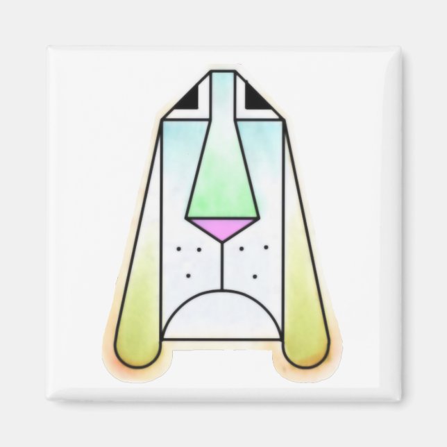 Imã Cartoon Droopy Bloodhound Magnet (Frente)