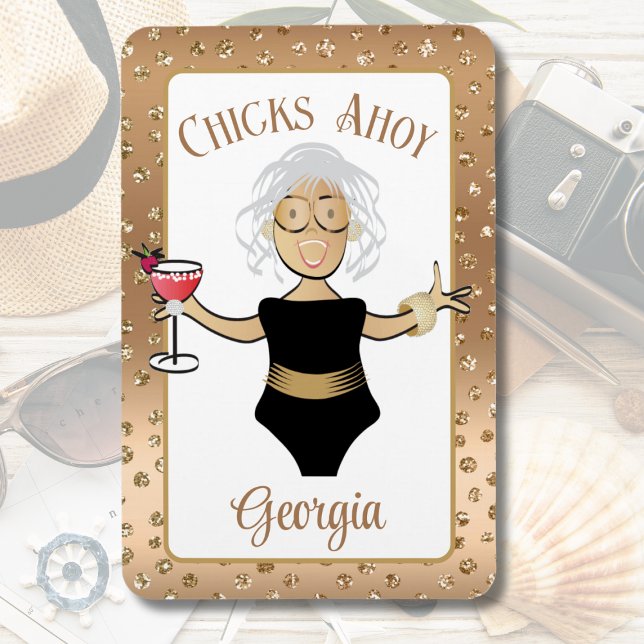 Ímã Cartoon Engraçado Dizendo Marrom Madura Porta Crui (Criador carregado)