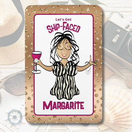 Ímã Cartoon Engraçado Feira de Cruise Dourada Sparkle