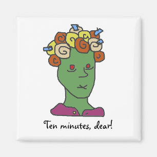 Imã Cartoon Engraçado WEIRDOS Sonolento