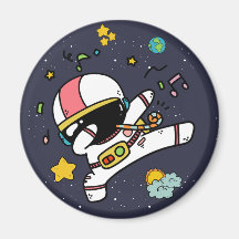 Cartoon espacial astronauta