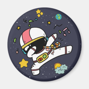 Imã Cartoon espacial astronauta