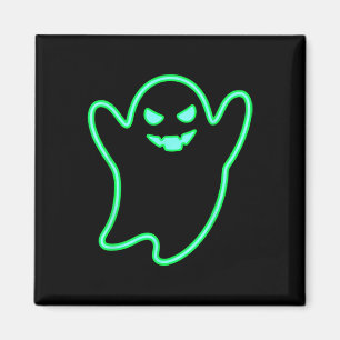 Imã Cartoon estilo neon Ghost Halloween Tee