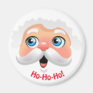 Imã Cartoon Feliz de Papai Noel