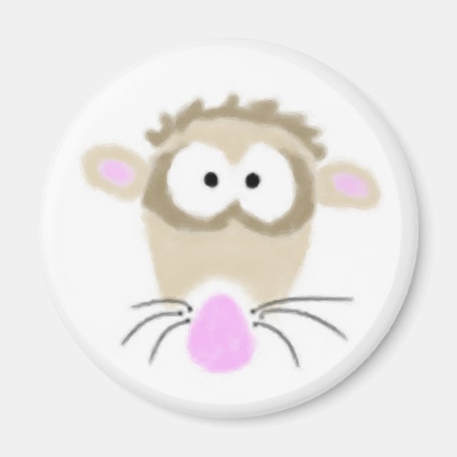 Imã Cartoon Ferret Magnet (Frente)