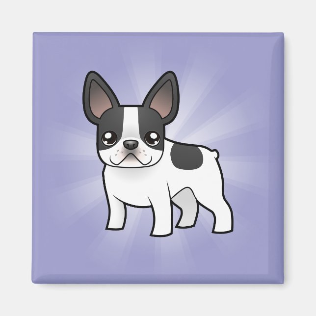 Imã Cartoon French Bulldog (Frente)