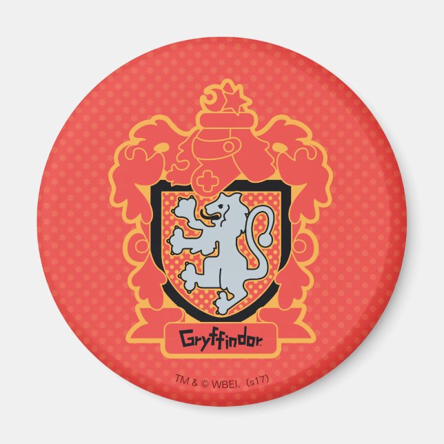 Imã Cartoon Gryffindor Crest (Frente)