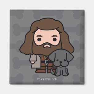 Imã Cartoon Hagrid e Fang Character Art
