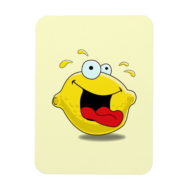 Ímã Cartoon Happy Lemon (Vertical)