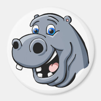 Imã Cartoon Hippo