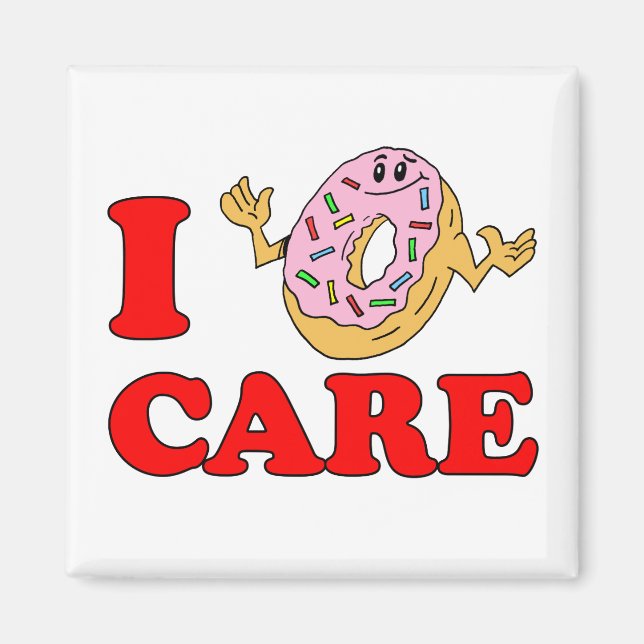 Imã Cartoon I Doughnut (Do Not Care) (Frente)