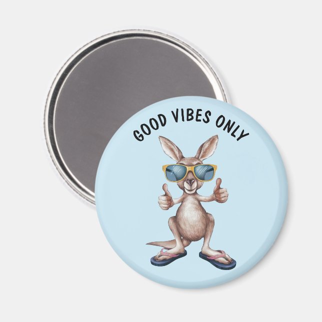 Imã Cartoon Kangaroo (Front/Back)