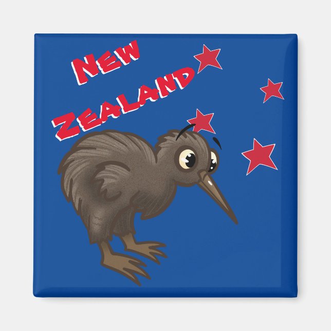 Imã Cartoon Kiwi Bird (Frente)