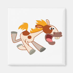 Imã Cartoon Livremente Pinto Horse Magnet