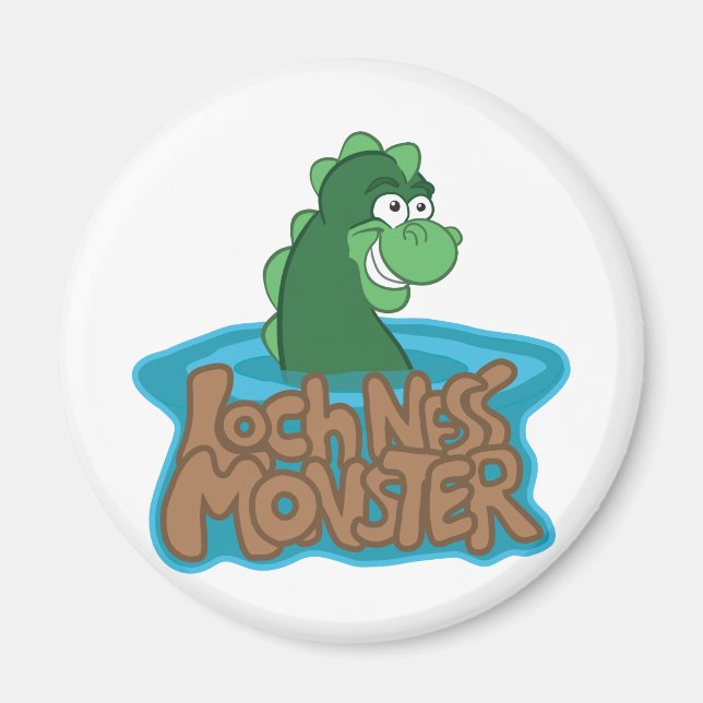 Imã Cartoon Loch Ness (Frente)
