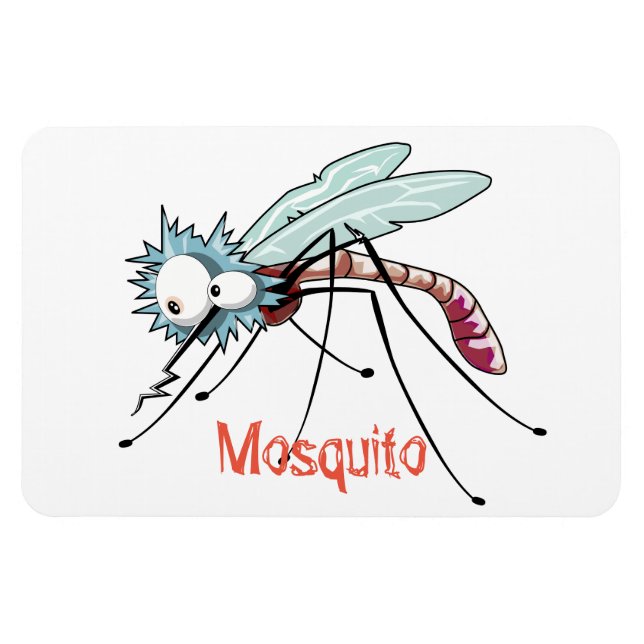 Ímã Cartoon mosquito (Horizontal)