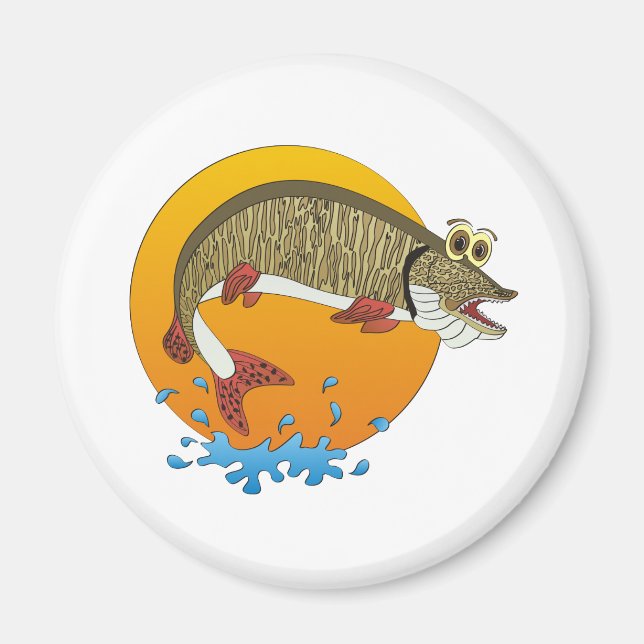 Imã Cartoon Muskie (Frente)