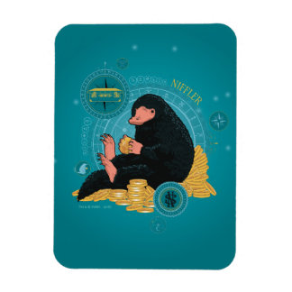 Ímã Cartoon NIFFLER™ com moedas Douradas