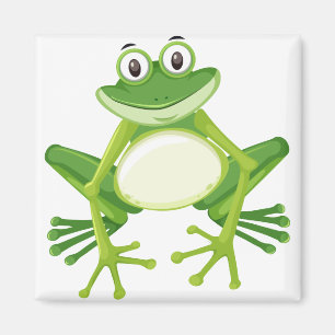 Imã Cartoon sapo verde