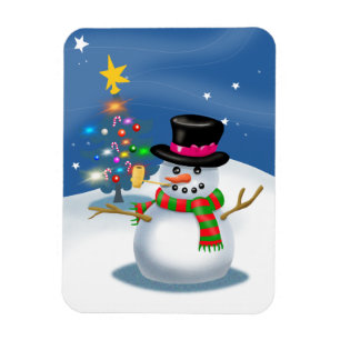 Ímã Cartoon Snowman Magnet