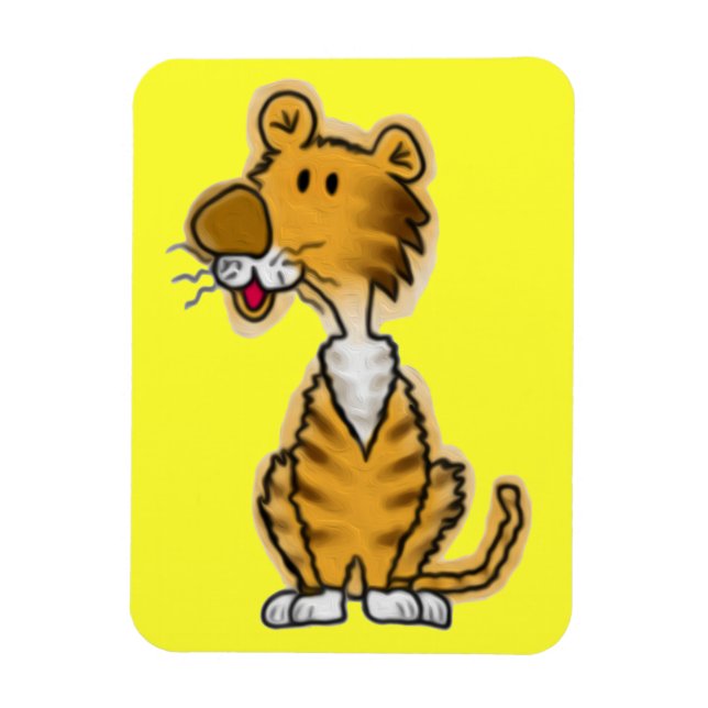 Ímã Cartoon Tiger (Vertical)