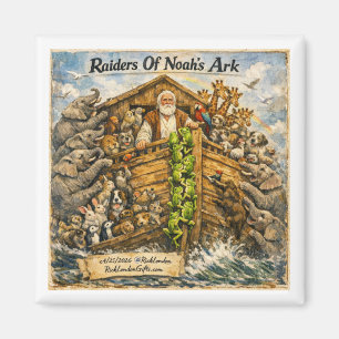 Imã Cartoons dos Salteadores da Arca de Noé por Rick L
