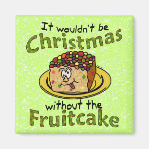 Imã Cartum de Natal Engraçado Frutcake