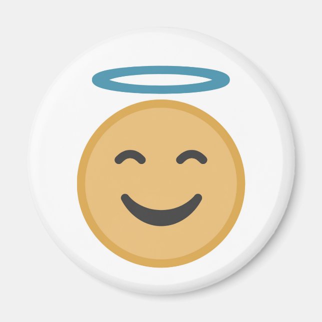 Imã Cartum Encantado Angel Emoji (Frente)