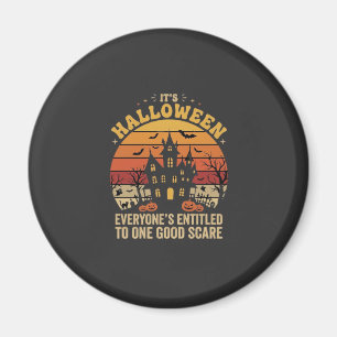Imã Casa Assombrada de Halloween Um Bom Design de Medo