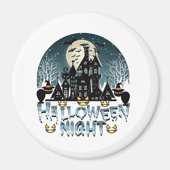 Imã Casa Assombrada, Noite Assustadora do Halloween (Frente)