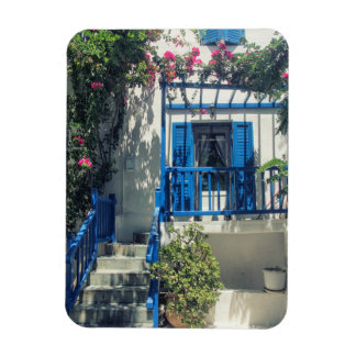 Ímã Casa azul e branca em Mykonos, Grécia