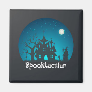 Imã Casa Azul e Negra Assaltada Spooktacular