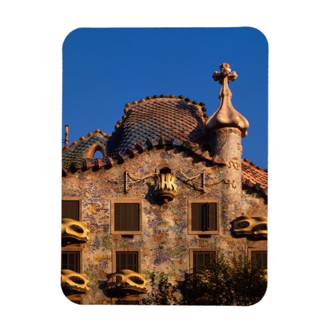 Ímã Casa Batilo, Arquitetura Gaudi, Barcelona (Vertical)