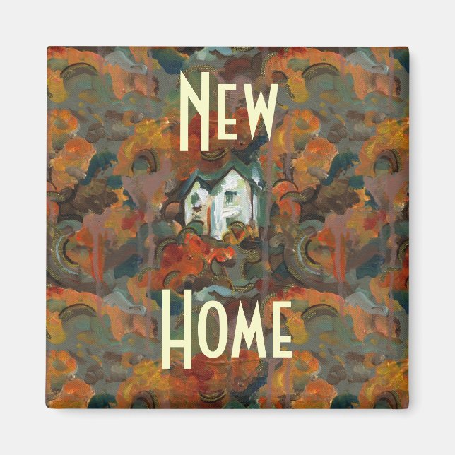 Imã Casa Branca e Árvores do outono (Frente)