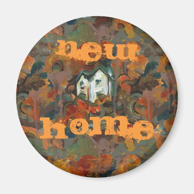 Imã Casa Branca e Árvores do outono (Frente)