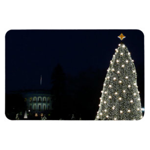 Ímã Casa Branca e Férias de Natal em Árvore Nacional
