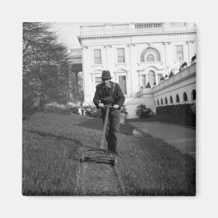 Imã Casa branca, gramado verde, os anos 30